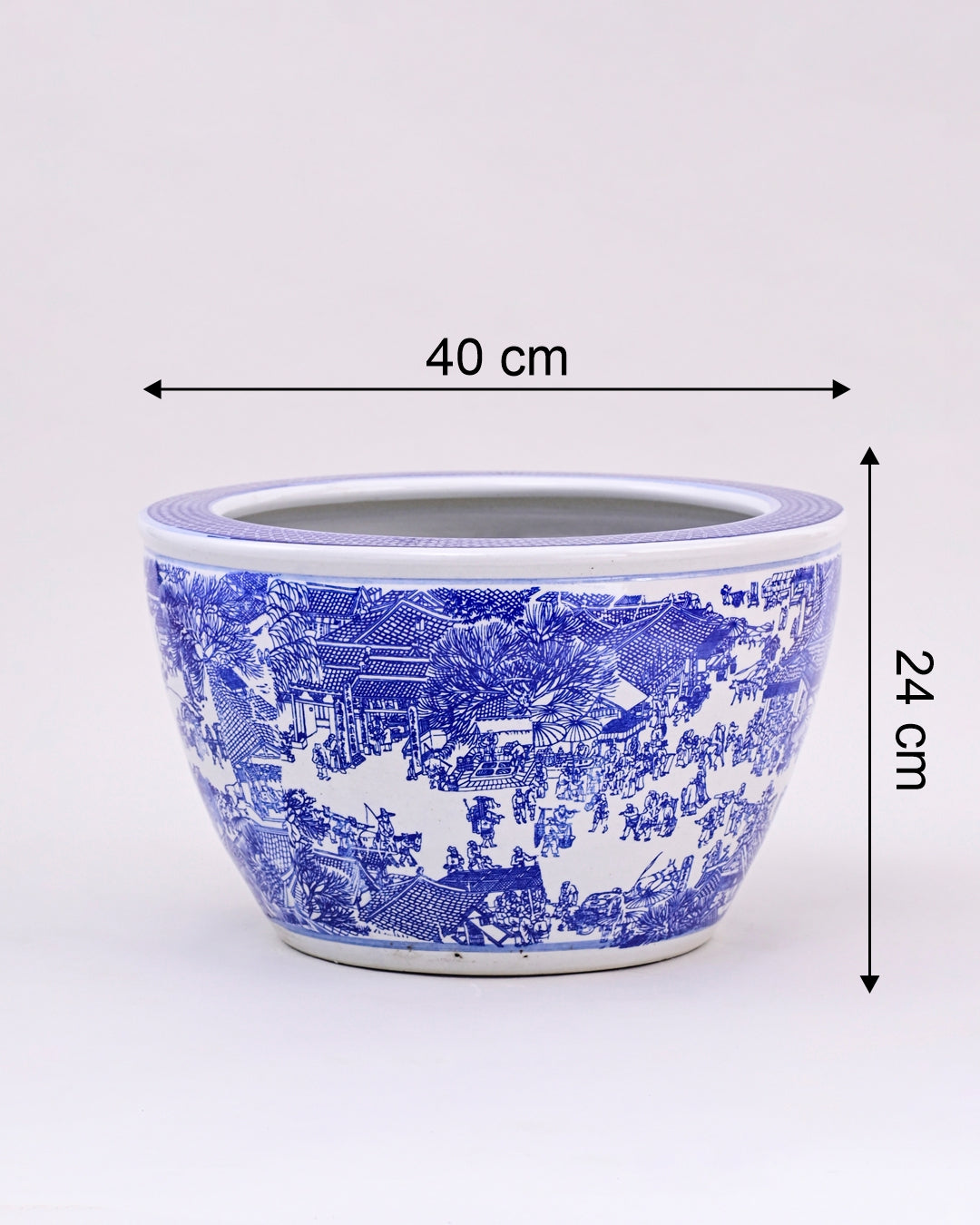 Blue & White Planter