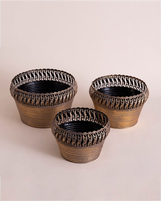 Victorian Baroque Planter- Set Of 3