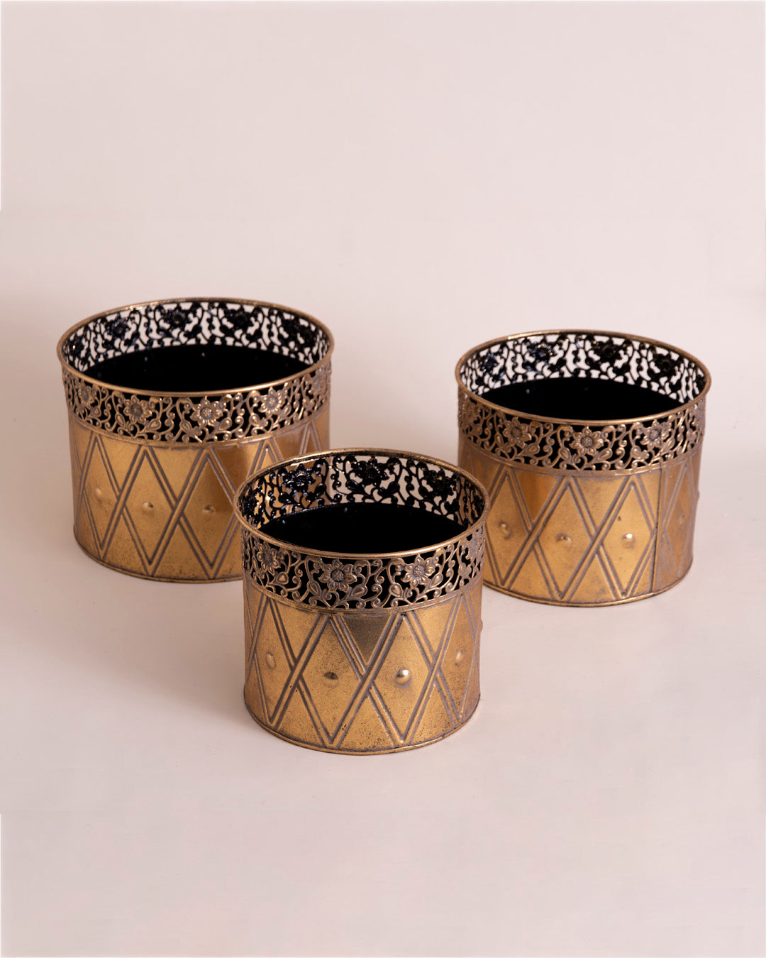 Diamond Planter - Set Of 3