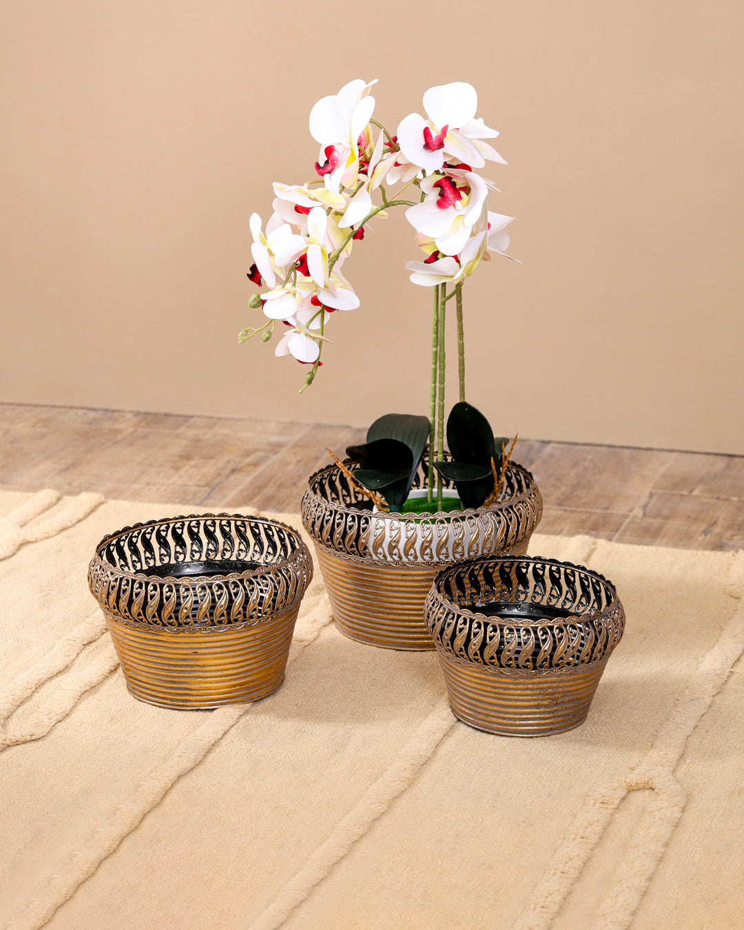 Victorian Baroque Planter- Set Of 3