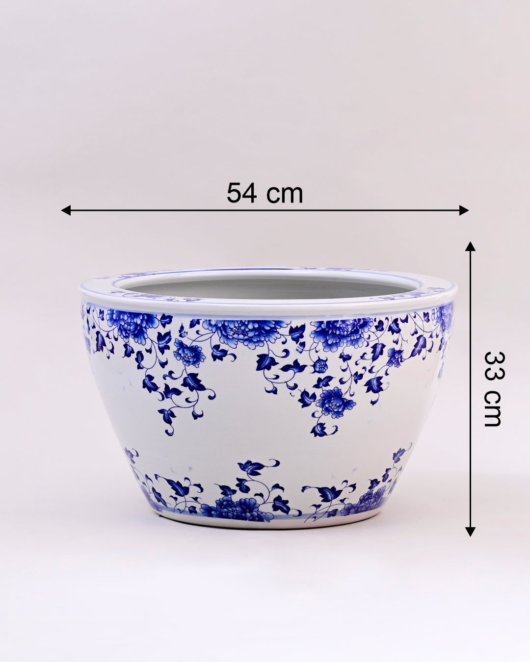 Blue & White Bloom Planter