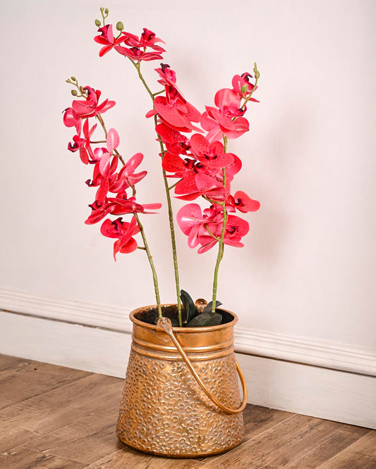 Rustic Hanging Bucket Planter - Medium