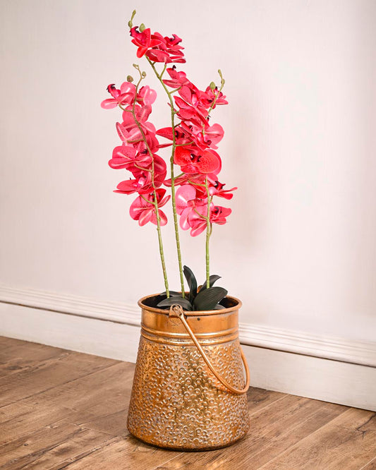 Rustic Hanging Bucket Planter - Large
