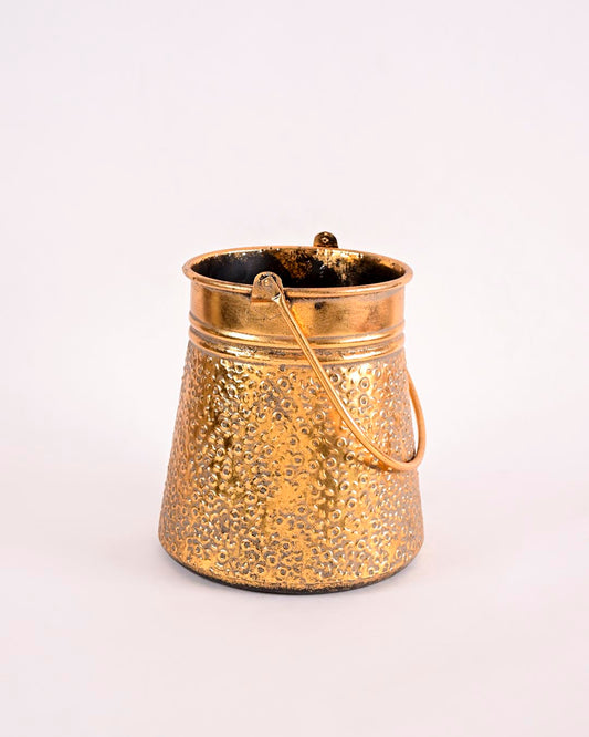 Rustic Hanging Bucket Planter - Small