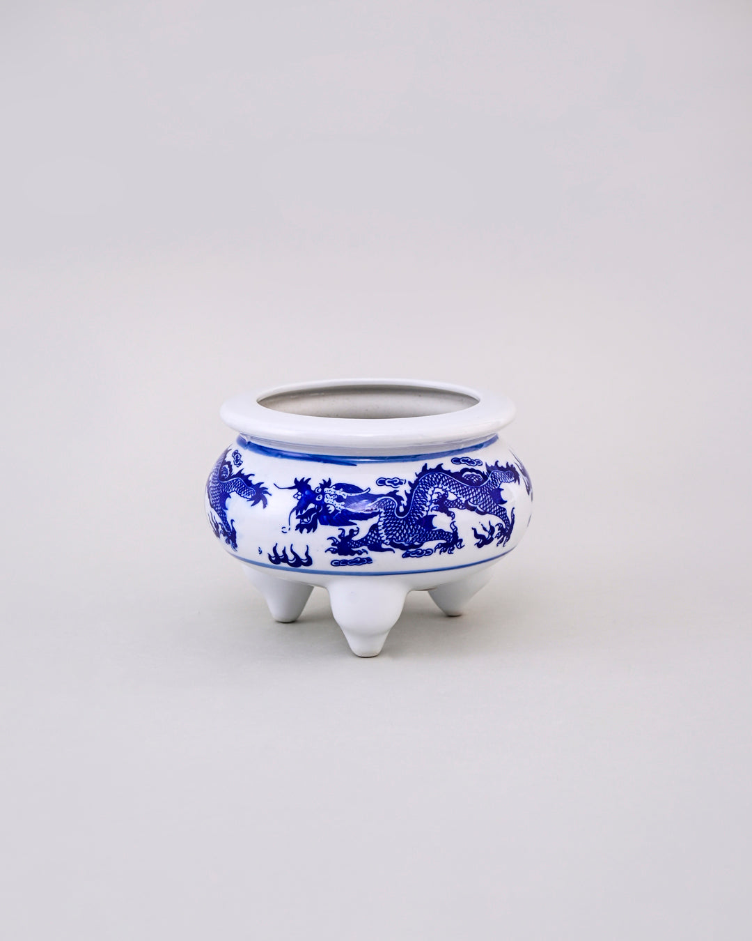 Blue & White Tripod Planter - 5.5'