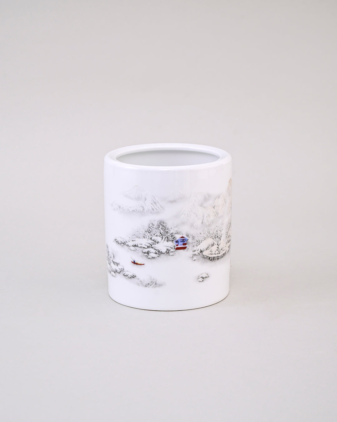 Winter  Ceramic Planter