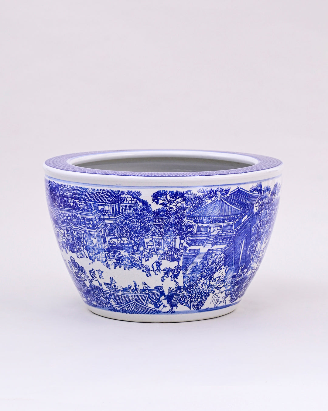 Blue & White Planter