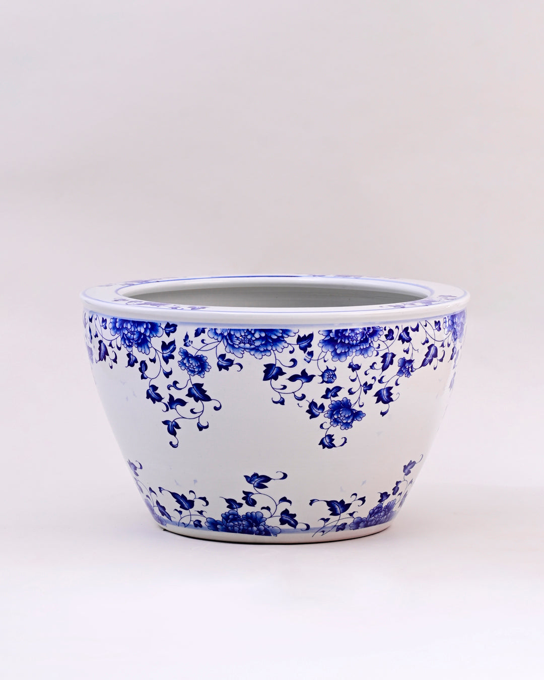 Blue & White Bloom Planter
