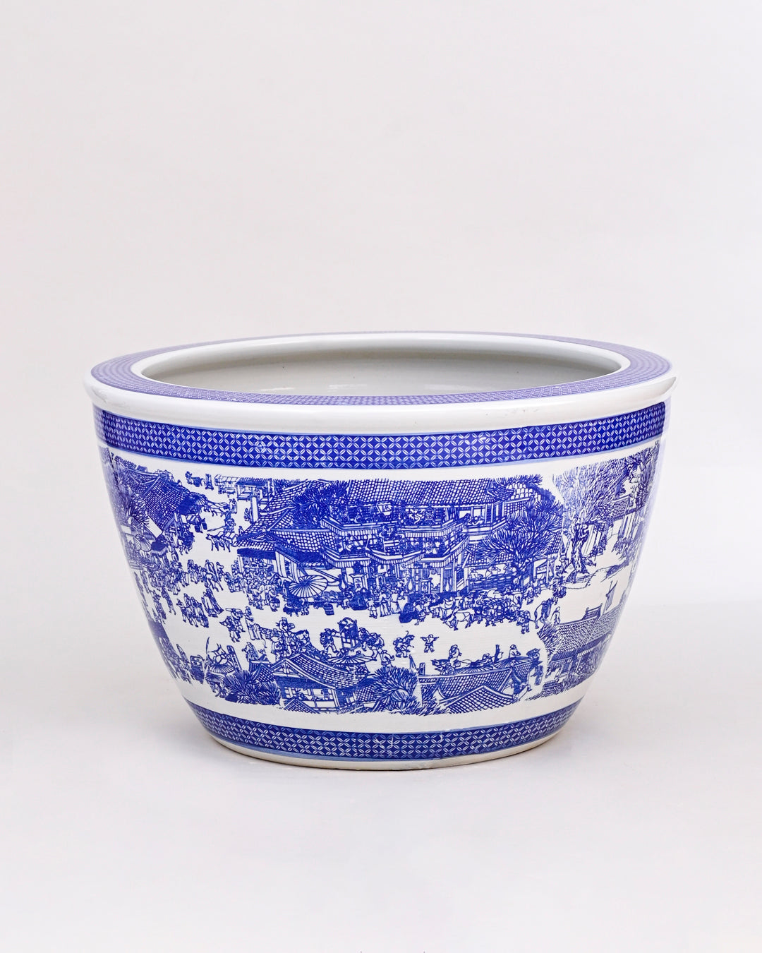 Blue & White Ceramic Planter