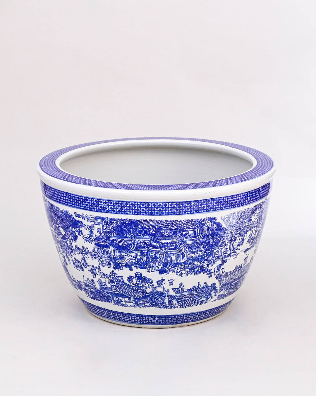 Blue & White Ceramic Planter