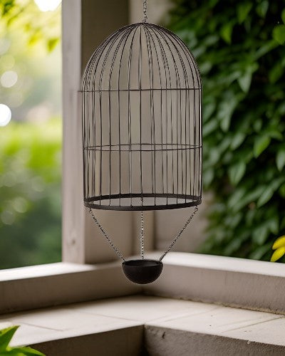 Decorative Hanging Cage Planter - Medium