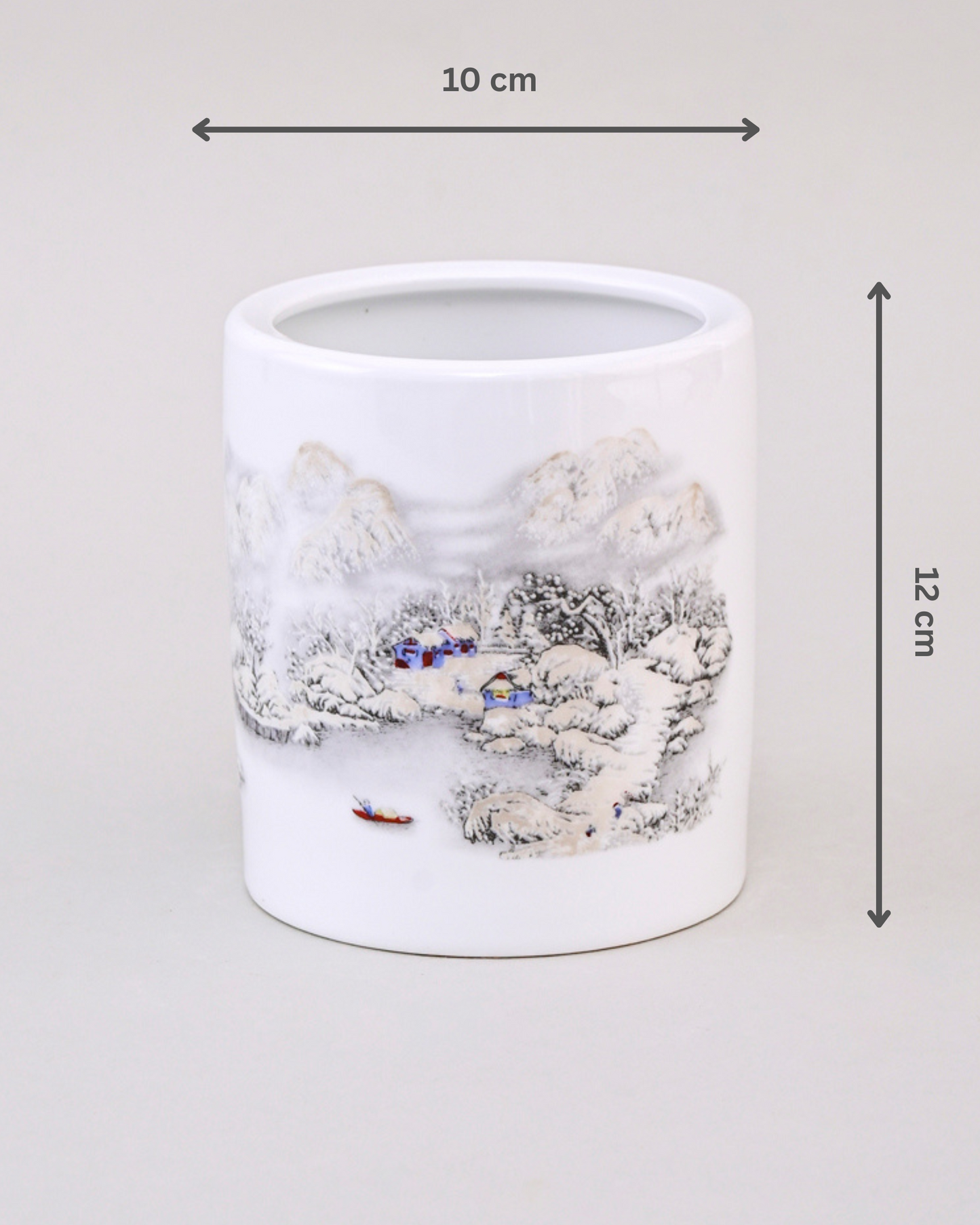 Winter  Ceramic Planter