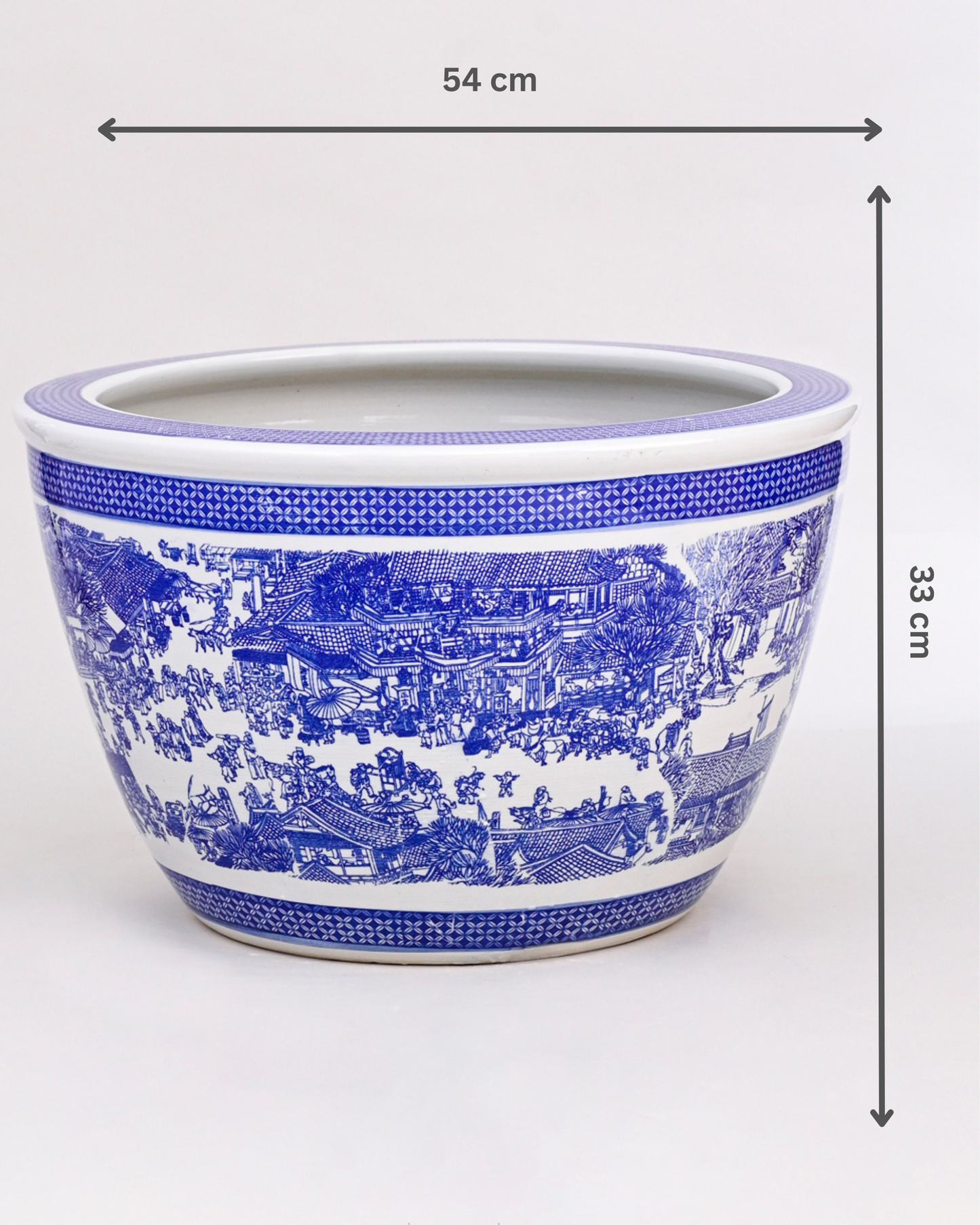 Blue & White Ceramic Planter